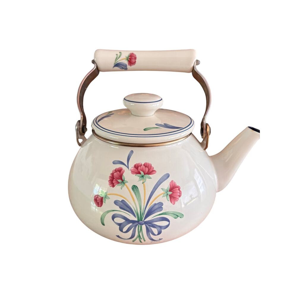 Tea / Water Kettle Lenox Poppies on Blue
